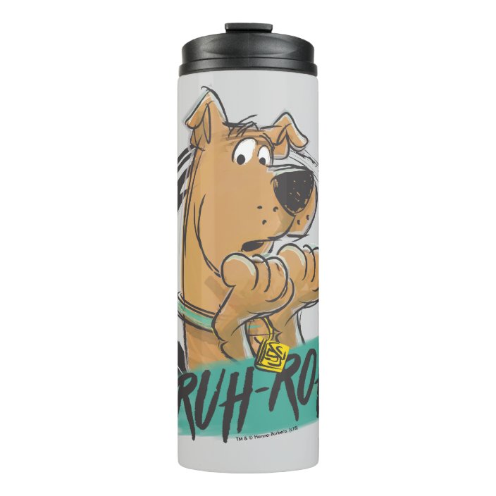 Scooby Doo Ruh Roh Marker Sketch Thermal Tumbler 