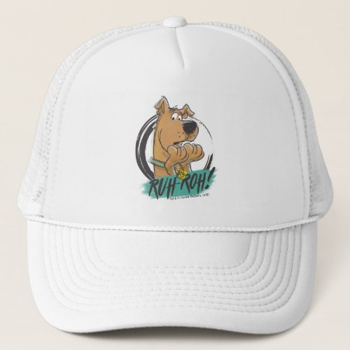 Scooby_Doo Ruh Roh Marker Sketch Trucker Hat