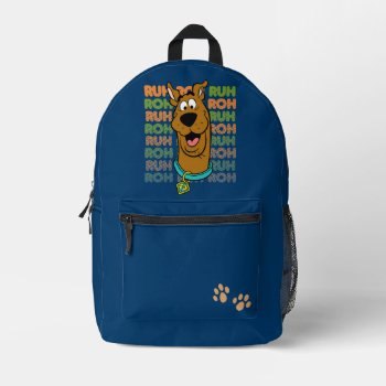 Scooby-doo Ruh Roh Printed Backpack by scoobydoo at Zazzle