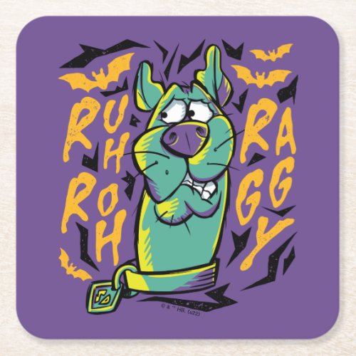 Scooby_Doo  Ruh Roh Raggy Square Paper Coaster