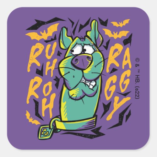 Scooby_Doo  Ruh Roh Raggy Square Sticker