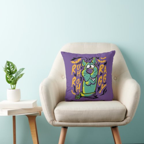 Scooby_Doo  Ruh Roh Raggy Throw Pillow