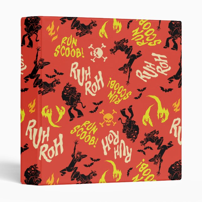 Scooby-Doo | Ruh Roh Run Scoob! Pattern 3 Ring Binder (Front/Spine)