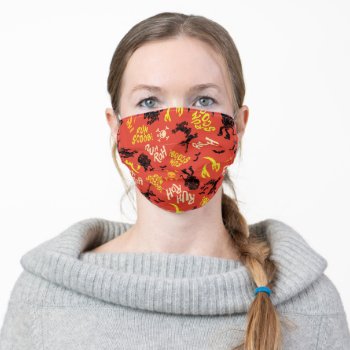 Scooby-doo | Ruh Roh Run Scoob! Pattern Adult Cloth Face Mask by scoobydoo at Zazzle