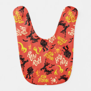 Scooby-Doo Ruh Roh Run Scoob! Pattern Baby Bib