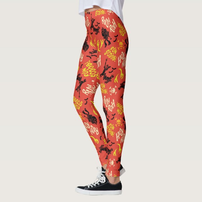 Scooby-Doo | Ruh Roh Run Scoob! Pattern Leggings (Left)