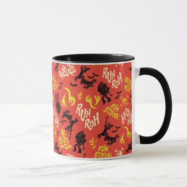 Scooby-Doo | Ruh Roh Run Scoob! Pattern Mug (Right)