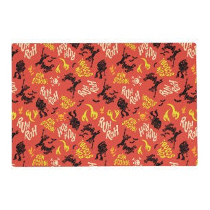 Scooby-Doo Ruh Roh Run Scoob! Pattern Placemat