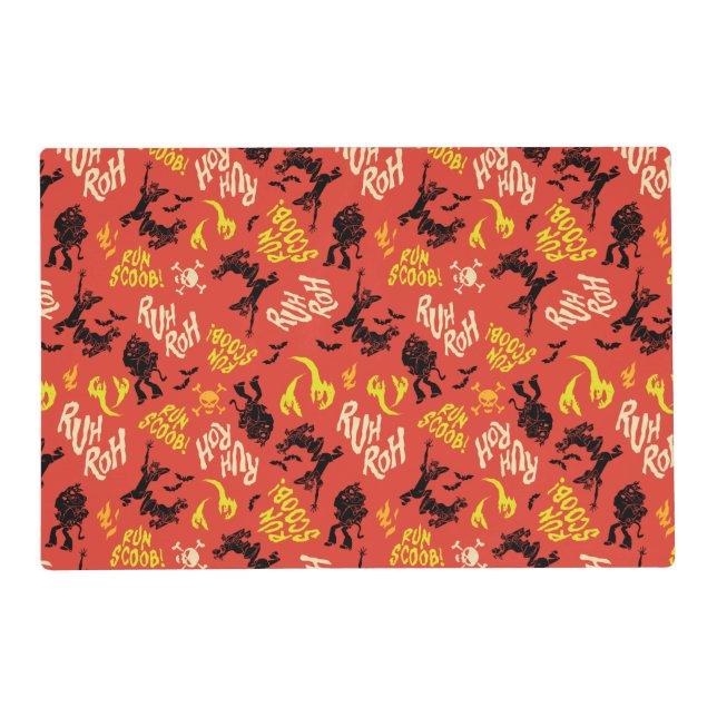 Scooby-Doo | Ruh Roh Run Scoob! Pattern Placemat (Front)
