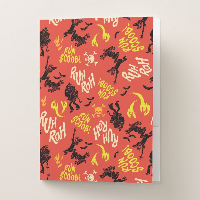 Scooby-Doo | Ruh Roh Run Scoob! Pattern Pocket Folder (Front)