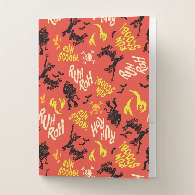 Scooby-Doo | Ruh Roh Run Scoob! Pattern Pocket Folder | Zazzle