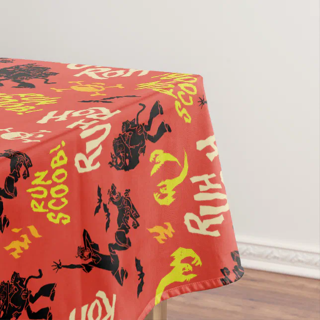 Scooby-Doo | Ruh Roh Run Scoob! Pattern Tablecloth | Zazzle