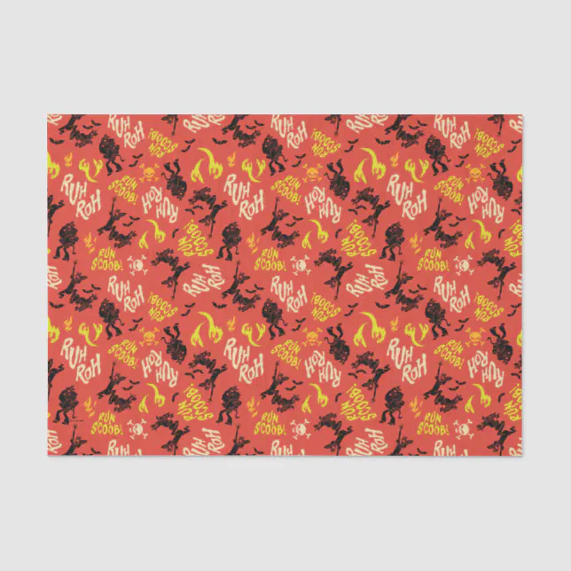 Scooby-Doo | Ruh Roh Run Scoob! Pattern Tissue Paper | Zazzle