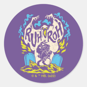 Scooby-Doo Ruh Roh Scooby & Shaggy Classic Round Sticker