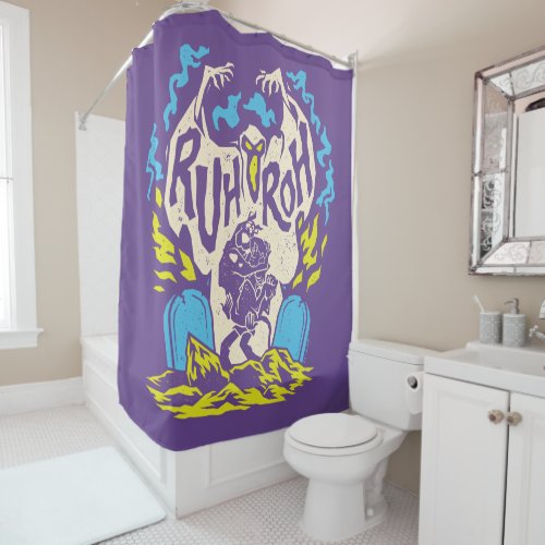 Scooby_Doo  Ruh Roh Scooby  Shaggy Shower Curtain