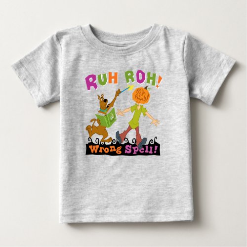 Scooby_Doo  Ruh Roh Wrong Spell Baby T_Shirt
