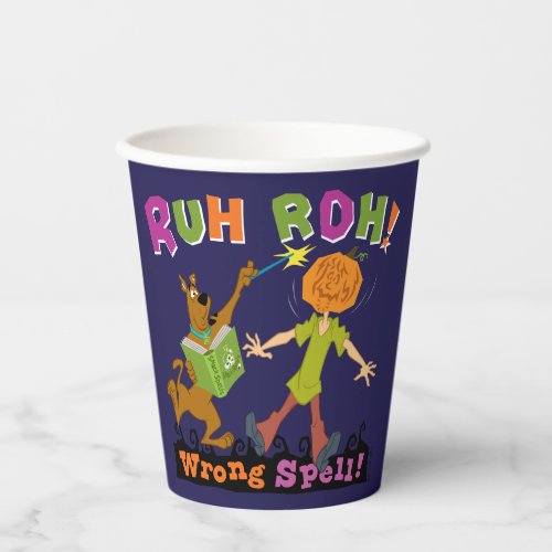 Scooby_Doo  Ruh Roh Wrong Spell Paper Cups