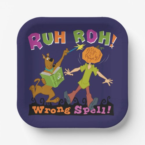 Scooby_Doo  Ruh Roh Wrong Spell Paper Plates