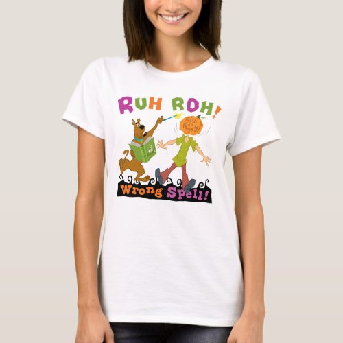 Scooby_Doo  Ruh Roh Wrong Spell T_Shirt