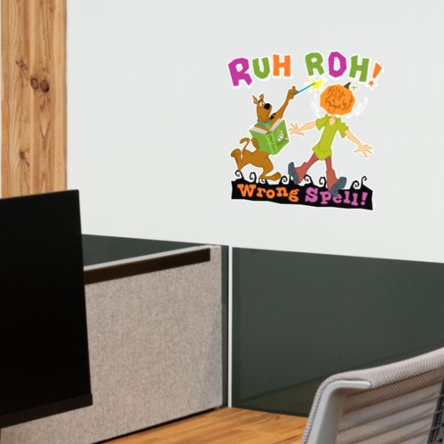 Scooby_Doo  Ruh Roh Wrong Spell Wall Decal