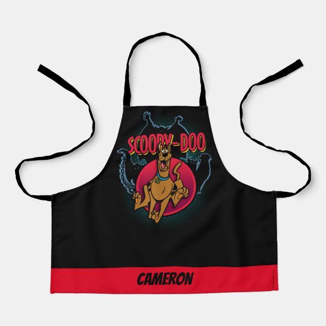 Scooby-Doo Running From Ghosts Graphic Apron (Front)