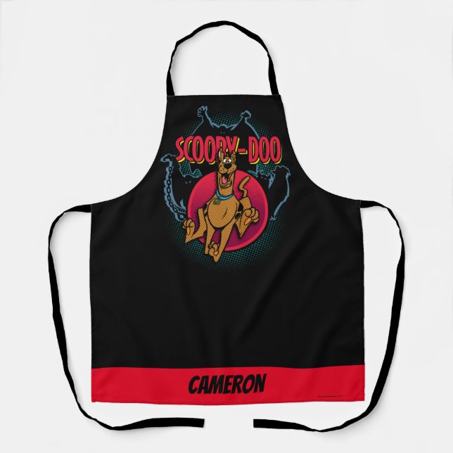 Scooby-Doo Running From Ghosts Graphic Apron (Front)