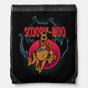 Scooby-Doo Running From Ghosts Graphic Drawstring Bag
