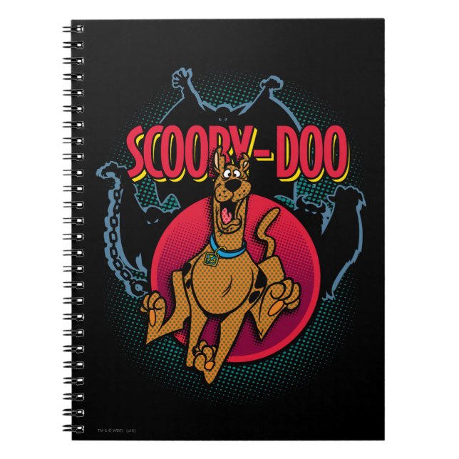 Scooby-Doo Running From Ghosts Graphic Notebook (Front)