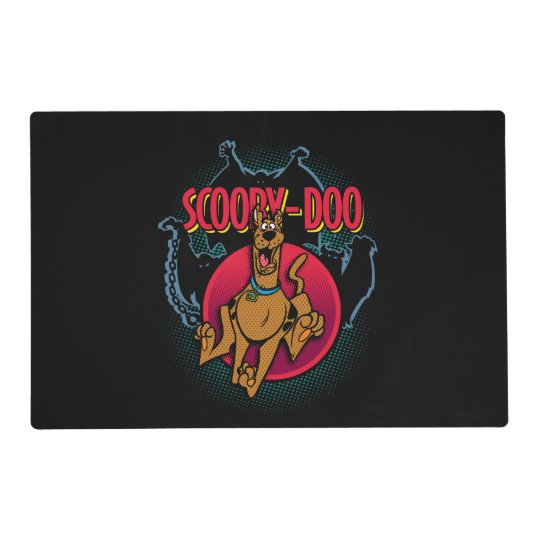 Scooby Doo Running From Ghosts Graphic Placemat 