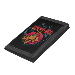 Scooby-Doo Running From Ghosts Graphic Tri-fold Wallet