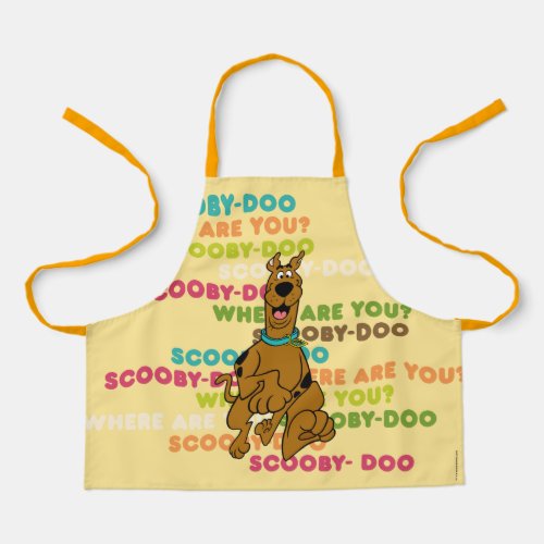Scooby_Doo Running Where Are You Apron