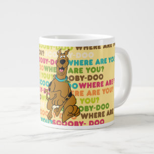 Scooby-Doo Running "Where Are You?" Large Coffee Mug