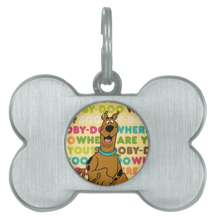 ScoobyDoo Running "Where Are You?" Pet Tag