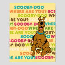 Scooby-Doo Running "Where Are You?" Poster
