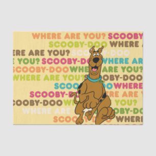 Scooby-Doo Running "Where Are You?" Tissue Paper