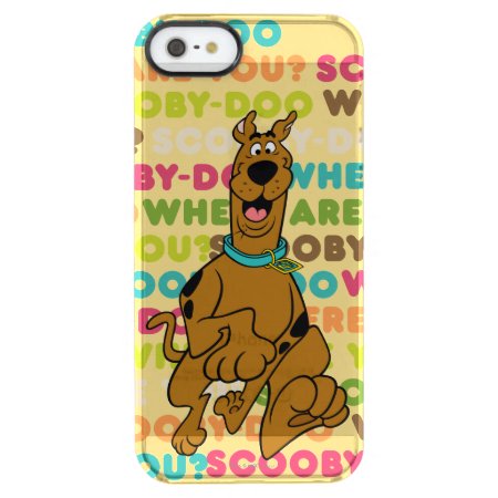 Scooby-doo Running "where Are You?" Clear Iphone Se/5/5s Cas