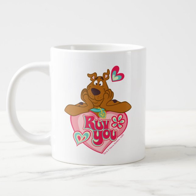 Scooby-Doo - Ruv You Giant Coffee Mug (Left)