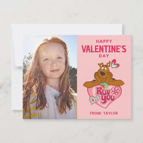 Scooby Doo Ruv You Valentines Day Note Card