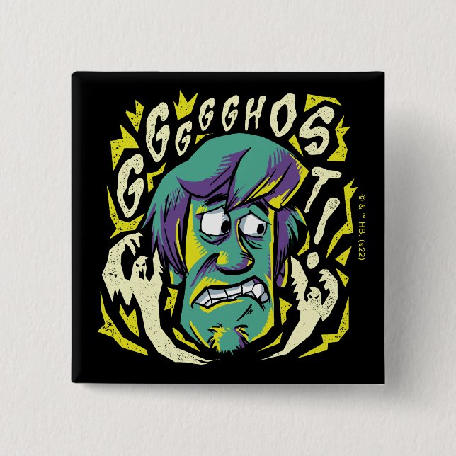 Scooby-Doo | Scared Shaggy Button (Front)