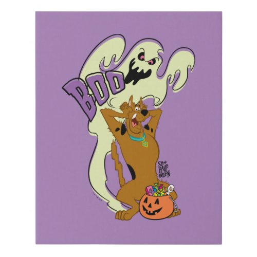 Scooby_Doo  Scooby_Doo Boo Faux Canvas Print