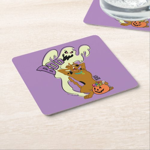 Scooby_Doo  Scooby_Doo Boo Square Paper Coaster