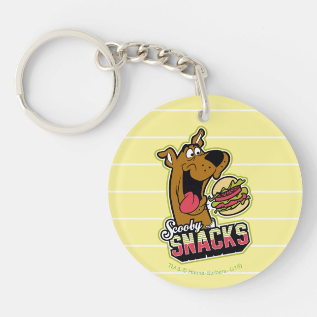 Scooby-Doo "Scooby Snacks" Logo Keychain (Front)