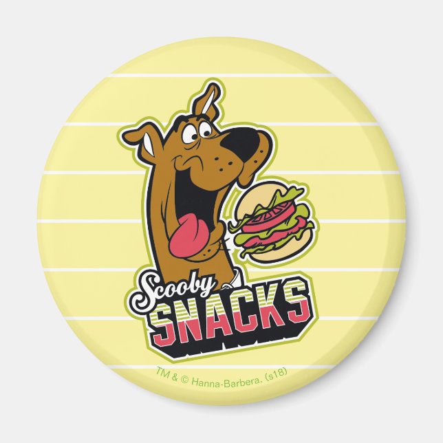 Scooby-Doo "Scooby Snacks" Logo Magnet (Front)