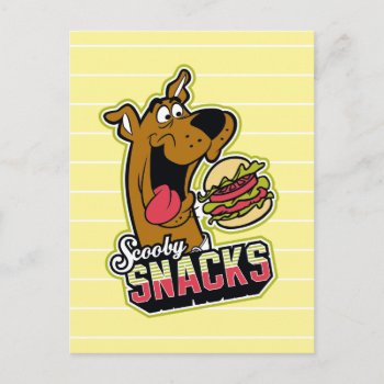 Scooby-doo "scooby Snacks" Logo Postcard by scoobydoo at Zazzle