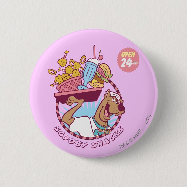 Scooby-Doo "Scooby Snacks" Pinback Button (Front)