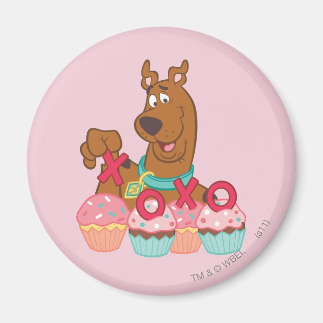 Scooby Doo - Scooby XOXO Cupcakes Magnet (Front)