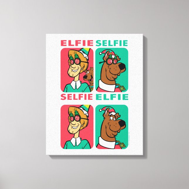 Scooby-Doo & Shaggy "Elfie Selfie" Canvas Print (Front)