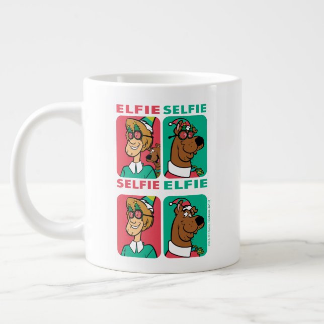 Scooby-Doo & Shaggy "Elfie Selfie" Giant Coffee Mug (Left)