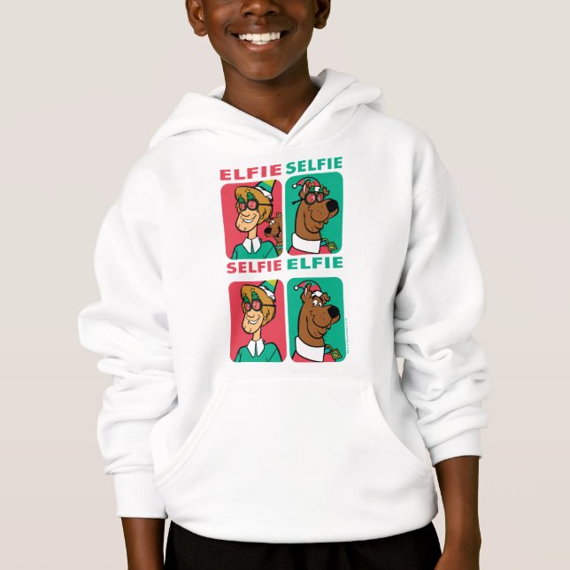 Scooby-Doo & Shaggy "Elfie Selfie" Hoodie (Front)