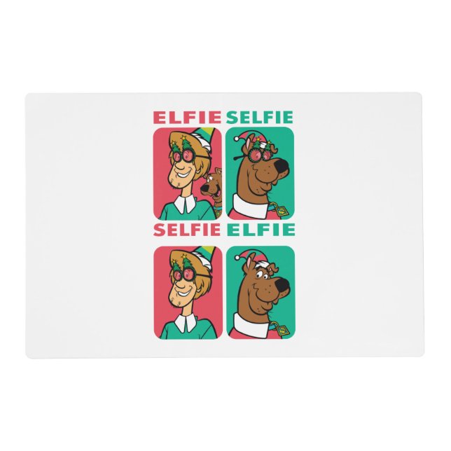 Scooby-Doo & Shaggy "Elfie Selfie" Placemat (Front)